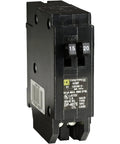 Front view of Homeline 15 Amp And 20 Amp Tandem Circuit Breaker For Home Wiring, 120 And 240 Volts AC, 10kA Breaking Capacity
