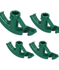 Four green cast iron pipe bending components for Heavy Duty 3/4 Inch Pipe Bender For Aluminum Alloy And Electric Wire Bending.