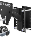Heavy Duty Trailer Spare Tire Mount Carrier for Utility and Boat Trailers, powder coated steel with upgraded three-nut lock system.