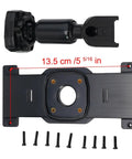 Heavy Duty Metal Rear View Mirror Back Plate Panel For Car Dash Cam DVR with screws and bracket, 5x5 screw hole distance