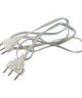 Fencing Epee Body Cord 1.6m transparent replacement wire with metal connectors, flexible coil, used for sport fencing equipment repair and maintenance