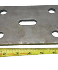 Beefy U-Bolt Kit For Trailer Axles Five Eighths Inch By Four Inch By Eight And A Half Inch With Tie Plates And Nuts, Easy Install For Securing Axles To Two Inch Wide Leaf Springs, steel tie plate with slotted center hole