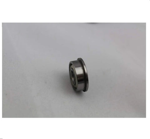 Precision Flanged Ball Bearing F609ZZ 9X24X7 MM Deep Groove Design Made From Premium 52100 Chrome Steel, side view, industrial use.