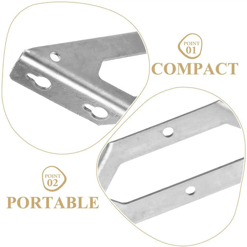 Beefy Heavy Duty Corner Brackets For Furniture And Shelves Stainless Steel 4 Pack Non Deformation And Impact Resistant Angle