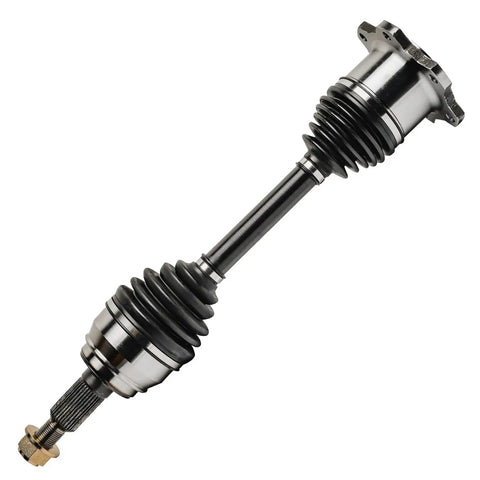 Built Different Front CV Axle Shafts Pair Engineered Rock Solid for 4X4 Rigs; single CV axle with rubber boots and metal parts.