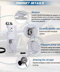 Diagram of Drop In Fuel Pump Module Assembly for 2002 2003 Dodge Ram 1500 Pickup Truck with 26 Gallon Tank E7161M
