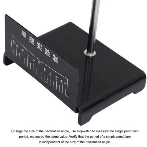 Close-up of durable metal base of Hands On Pendulum Physics Lab Tool For Simple Harmonic Motion Demonstration Durable Metal Swing Instrument To Measure Gravity Acceleration Classroom Teaching Aid For Mechanics And Physics