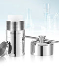 50ml PTFE Lined Hydrothermal Autoclave Reactor For Lab Use showing stainless steel shell and lid