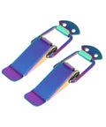 Universal Car Bumper Security Hook Clips Set Quick Release Fasteners For Trunk Bumpers And Fenders Multicolor 105x33mm Two Pack