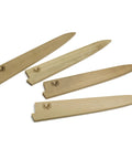 Four Magnetic Oak Saya Covers For Sujihiki Slicer 270mm Blade Built To Last American Oak Knife Protector With Built-In Magnetic Closure