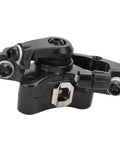 Beefy Mechanical Disc Brake Kit for Mountain Bikes and Road Cycles featuring tough black aluminum rear caliper detail.