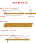 Installation guide for Square Drawer Pulls For Cabinets And Wardrobes In Brushed Stainless Steel Dope Bar Cabinet Pulls