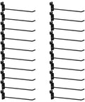 Heavy Duty Slatwall Hooks 20 Pack For Quick Install And Stable Load Bearing Iron 4mm Rod Thick Polished Burrfree Slatwall Hangers