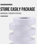10 Pack White Electrical Tape Waterproof Three Quarters Inch By Sixty Six Feet Pro Grade Industrial Grade High Temp Vinyl Insulation UL CSA Listed Superior Adhesion For Pros And DIY Electrical Projects, stacked rolls