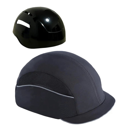 Baseball Style Safety Cap For Worksite Lightweight Bump Hat with Removable ABS Shell and Foam Padding
