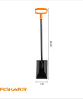 46 Inch Steel Flat Spade With Ergonomic D-Handle For Lawn Edging And Tough Digging, Yard Work Shovel Image