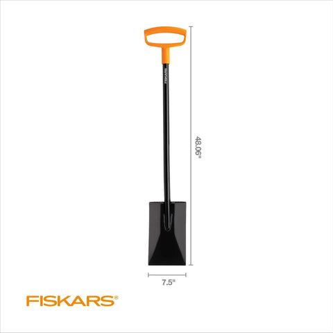 46 Inch Steel Flat Spade With Ergonomic D-Handle For Lawn Edging And Tough Digging, Yard Work Shovel Image