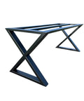 Beefy Heavy Duty Metal Table Base Built To Last With 700 Lb Capacity 28 Inch Height Industrial Table Frame For Granite Quartz Glass Tops Adjustable Width And Length Powder Coated Tubing European Handcrafted