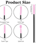 60 Piece Tiny Cleaning Brush Set For Small Gaps And Delicate Surfaces With Soft Silicone Bristles, 4 Styles Selected For Sewing Machines, Computer Keyboards And More, Safe Lint And Dust Removal In Tight Crevices. size chart with 4 brush styles