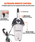 Beefed Up Outboard Engine Remote Control Box For Marine Binnacle Top Console Mount With Push To Open Throttle And Fast Idle Mode