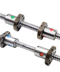 32mm Bidirectional Left And Right Hand Ball Screw Kit SFU3210 RM3210 2250mm Long With 2 Nuts 2 Nut Housings Coupler BK BF25