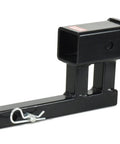 1-1/4 To 2 Inch Hitch Adapter With 4-1/4 Inch Rise Or Drop, 3500 Lbs GTW, Includes Pin And Clip, solid steel construction