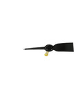 Heavy Duty Pick Mattock with Fiberglass Handle, 36 Inch Length and 5 Pound Head, Yellow and Black, top view of tool head.
