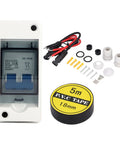 Two Pole 1000V 63 Amp DC Solar Disconnect Switch With DIN Rail Mount Outdoor IP65 Waterproof Box Isolator For PV System