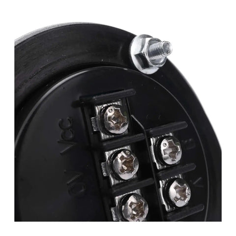 Close-up of 6 pin connector on 5V CNC Pulse Generator Handwheel Kit for CNC Machines. View showing Vcc and 0V connections.