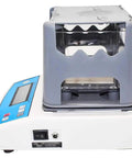 Next Level Electronic Density Meter And Digital Hydrostatic Scale featuring a gray measuring chamber and user-friendly interface.