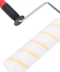 Adjustable Telescopic Paint Roller Kit For Walls And Ceilings Rock Solid Nine Inch Frame with comfort grip handle and yellow stripes.