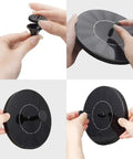 Close-up of Solar Powered Circle Fountain Pump 1.4W with 6 Nozzles, hands assembling components.