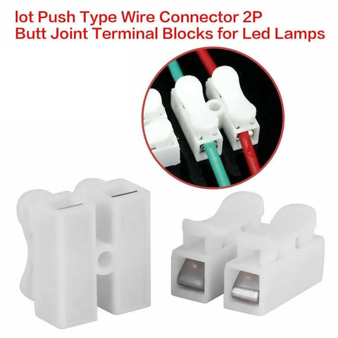 20 Pack Spring Wire Connector Cable Clamp Terminal Block Kit For DIY Wiring Projects CH2 Compatible Secure Quick Connects