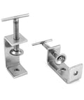 QWORK 304 stainless steel C-clamps, Tiger Clamp style, 2-pack, front view