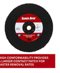 SiC Extra Coarse Pro Disc For Metal Quick Rust Paint And Coating Removal With Reengineered Fiber No Cap Purple Disc