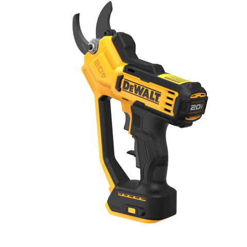 Go To Cordless 20V Pruning Shears With 1.5 Inch Cutting Capacity Nonstick Blades For Quick Smooth Cuts Ergonomic Comfort Grip Up To 1,100 Cuts Per Charge Great For Small Branches Shrubs Flowers And Fruit, yellow cordless pruner with battery