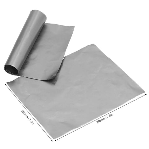 Graphite foil gasket sheets, 10 pcs, 250x200 mm, high-temperature sealing material.