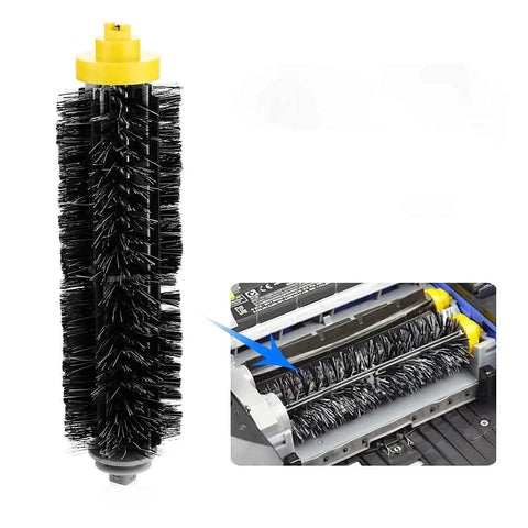 Bristle brush and installation view for Replacement Ni-MH Battery 14.4V 4500mAh For Roomba 500 600 700 800 900 Series Robotic Vacuums