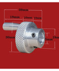 Boss Grade Aluminum Alloy Manual Positioning Handwheel With Killer Knurled Grip For Stepper Motor Cnc dimensions and design details