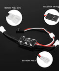 Beefed Up 4500KV Outrunner Brushless Motor And 25A ESC Combo With 11T Pinion Gear wiring connectors for Axial SCX30 Crawler Upgrade
