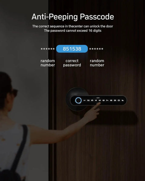 Smart Keyless Entry Door Lock With Rapid Biometric Scan And No Sweat Remote Access Powering A Legit Fingerprint Handle For Super Quick Bedroom Home Security And Zero Stress Living
