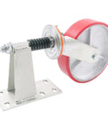 8 Inch Heavy Duty Gate Caster Wheel with 800 Lb Per Wheel Smooth Rollin Swivel, featuring steel mounting plate for durability.