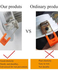 Comparison of Set Of 10 Recessed Lighting Spring Clips For Ceiling Canister Lights And LED Strip Mounting, showing durability