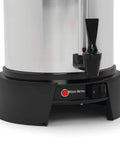 Close-up of Heavy Duty Commercial Coffee Urn With 55 Cup Capacity And Automatic Temperature Control featuring spout and base.