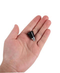 Retractable Spring Locating Pins Set Of 4 With Black Reset Spring shown in palm for scale