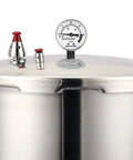 Stainless Steel Pressure Cooker Gauge For Canner And Steam Pressure Gauge, 2 Inch Dial, Lower Mount, Includes Gasket, Washer And Nut, 0-20 Psi Range, Easy Install on cooker lid