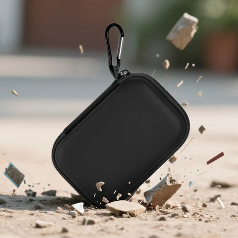 Go To Portable SSD Case For T9 T7 T7 Shield And T7 Touch 1TB 2TB 4TB External Drives Travel Box against debris background
