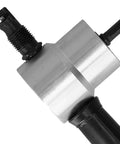 Double Head Metal Cutter Nibbler Drill Attachment For Circle Cutting And Straight Lines, ergonomic design, close-up view.