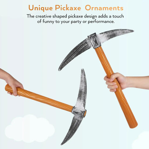 Lightweight Simulation Foam Fake Pickaxe Prop For Stage Performances And Halloween Dwarf Costumes Realistic Look And Easy To Handle
