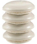 Peel And Stick Furniture Sliders Value Pack For Carpet Floors, stack of heavy-duty beige discs for moving furniture.